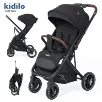 Kidilo 6530 stroller showing reversible handle flip arm in parent-facing mode
