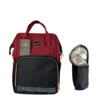 [k5] Kidilo Diaper Bag Modern (dark red-black)