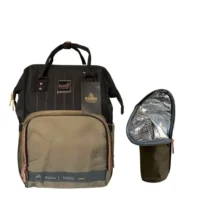 [k1] Kidilo Diaper Bag Modern (Black-Green)