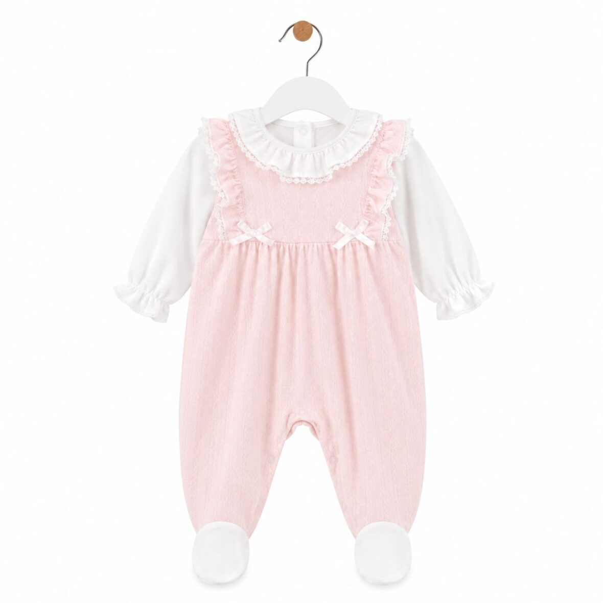 Elegant Pink Baby Romper for Girls