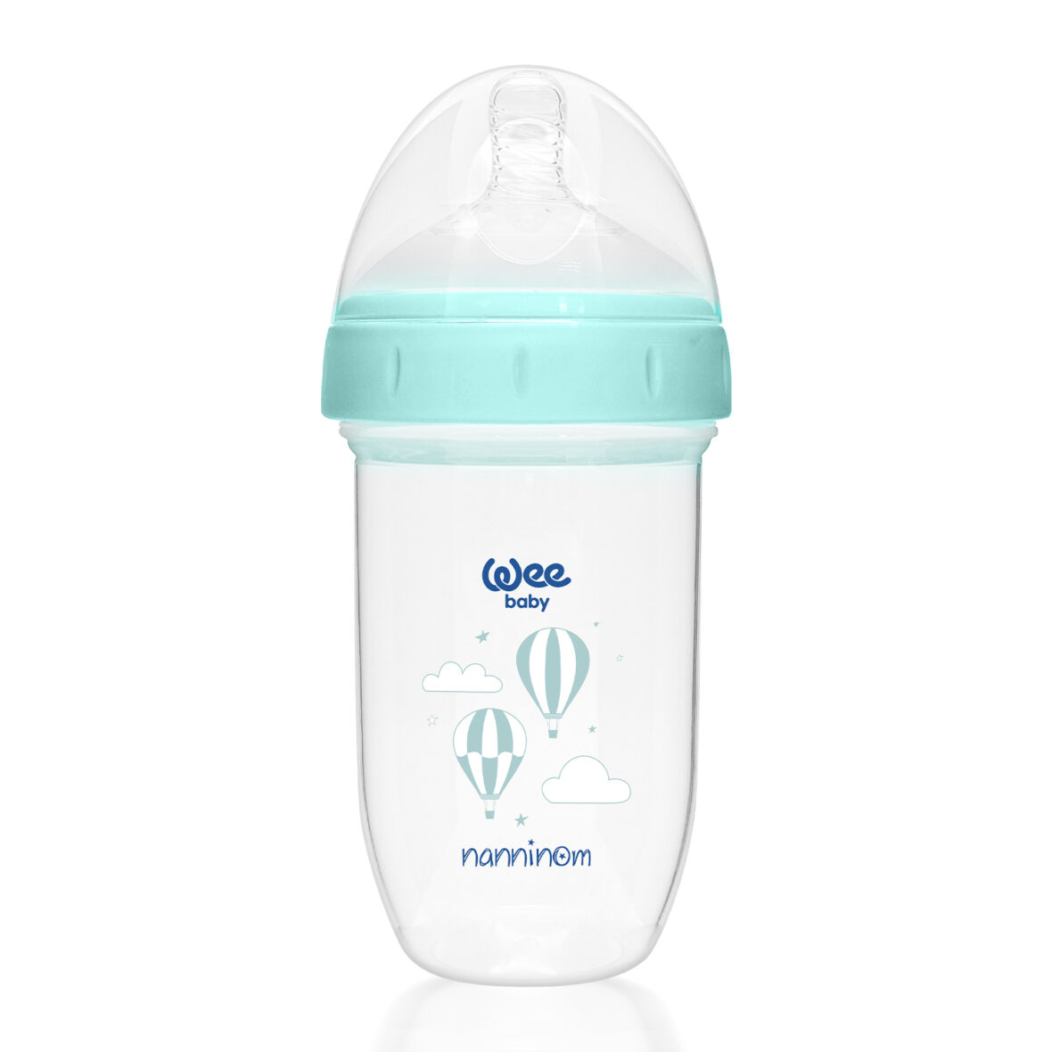 Wee Baby Nanninom Anti-Colic Wide-Neck Feeding Bottle 250 ML +6 months