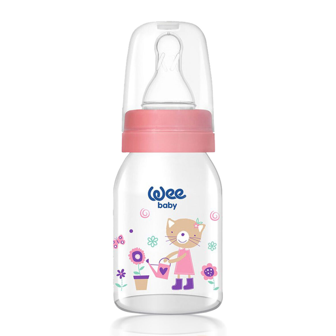 Wee Baby Classic Glass Feeding Bottle 0-6 Months – 125 ML