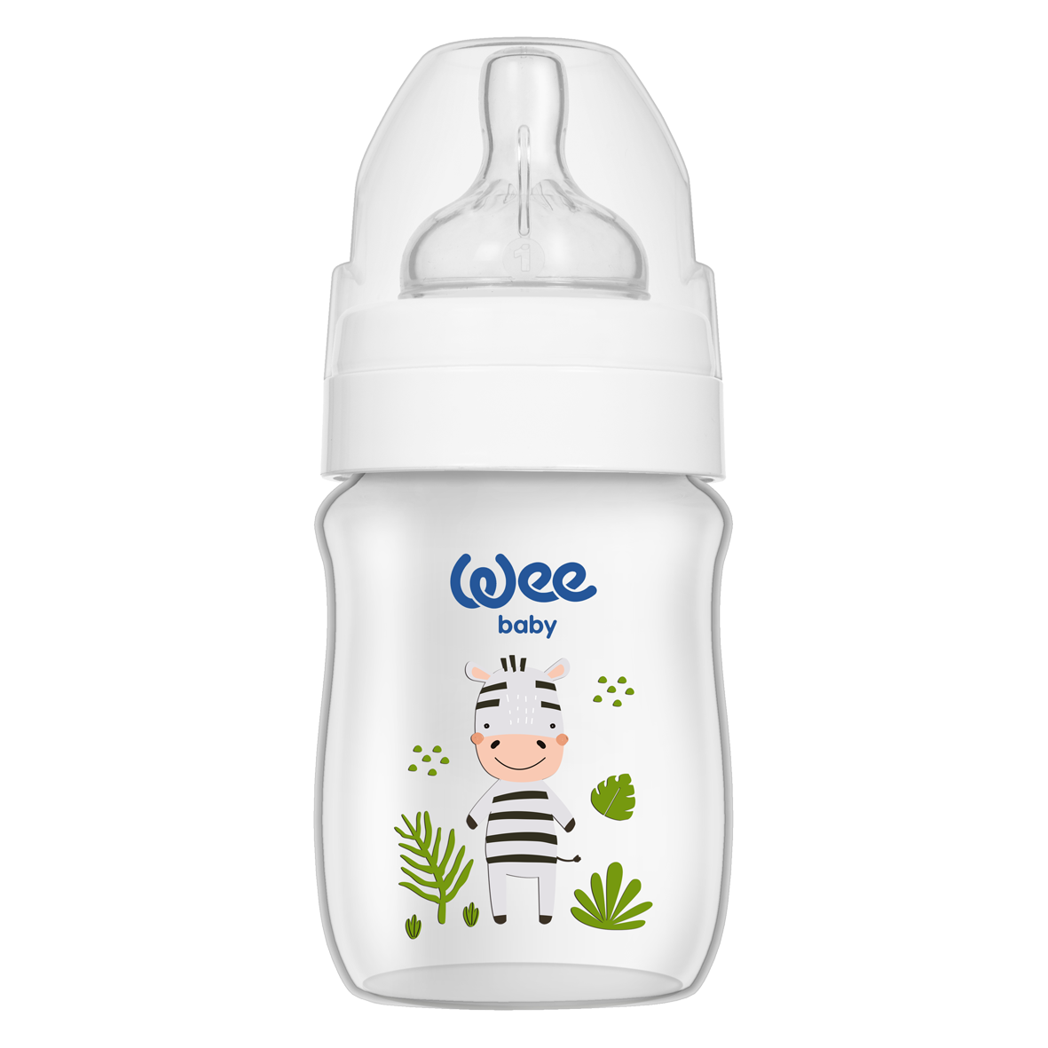 Wee Baby Wide Mouth Safari PP Feeding Bottle 0-6 Months – 150 ML