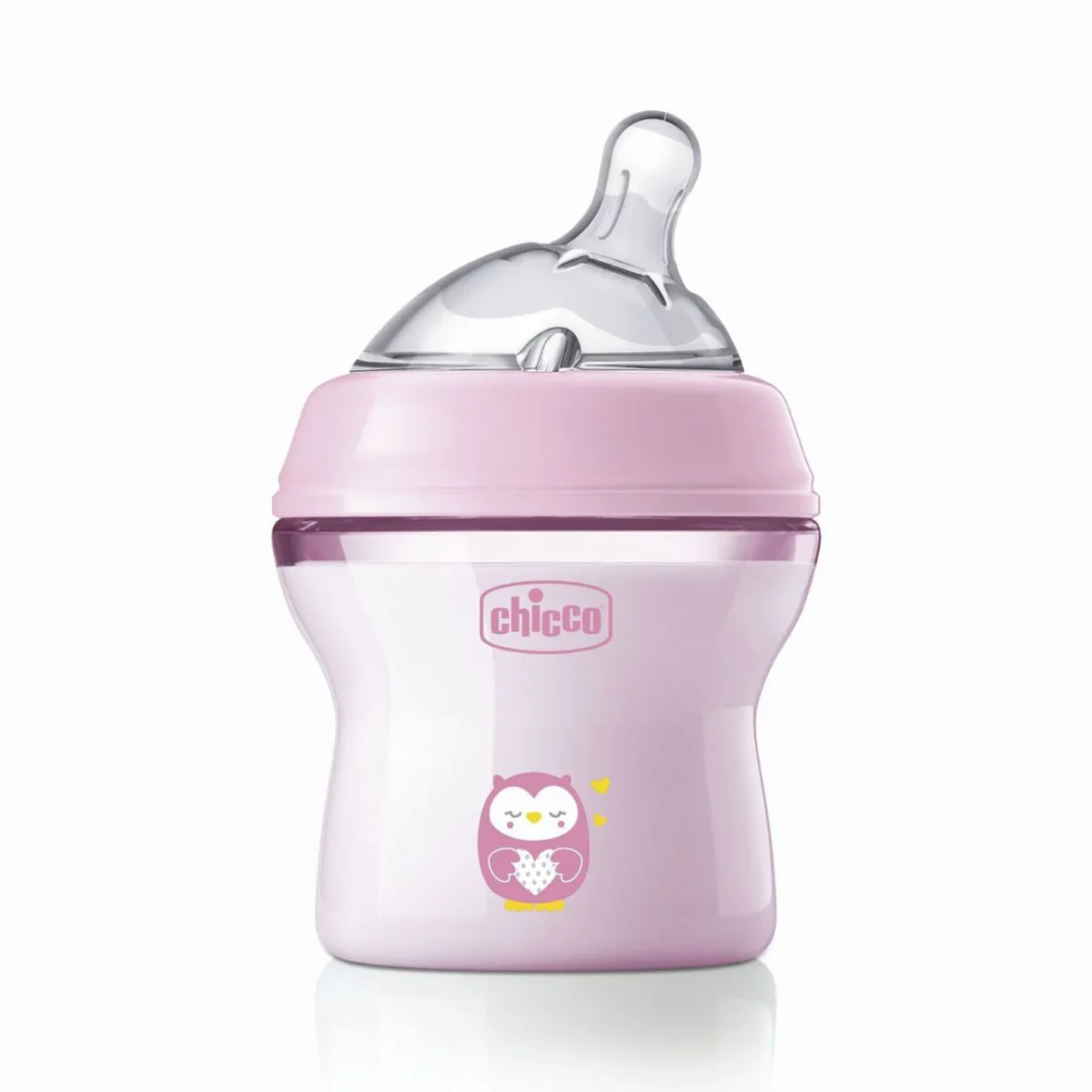Chicco Natural Feeling Plastic Bottle 0M+ 150ML – Pink