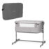 Kinderkraft NESTE UP 3-in-1 Co-Sleeper Cot - Light Gray