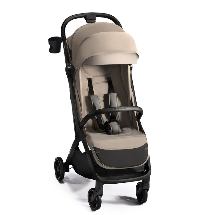 Kinderkraft NUBI 2 Cloudy Stroller – automatically folding, lightweight, up to 22 kg