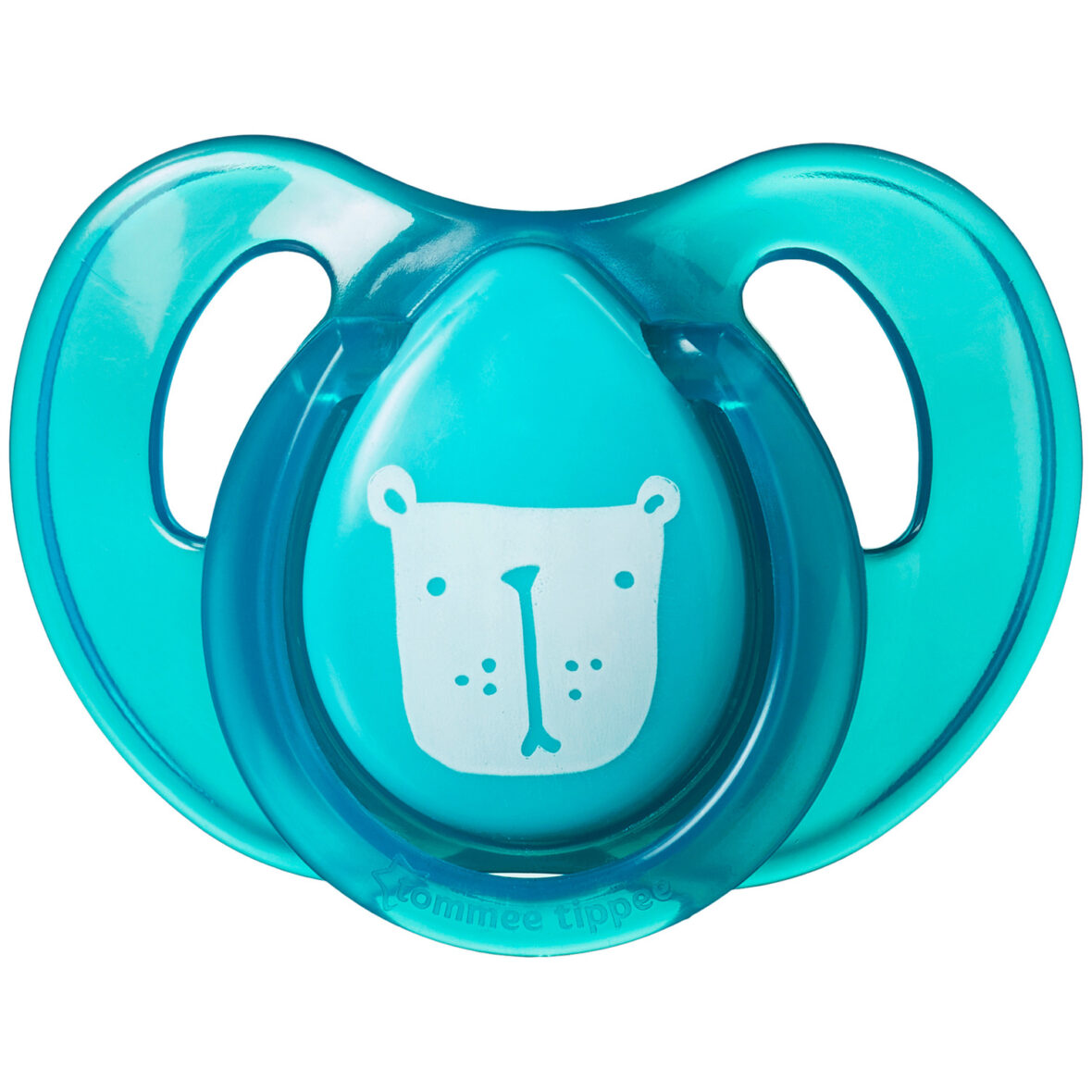 43323855_TT_Essentials_6-18m Dec Cherry Latex Soother_Green Bear_Front