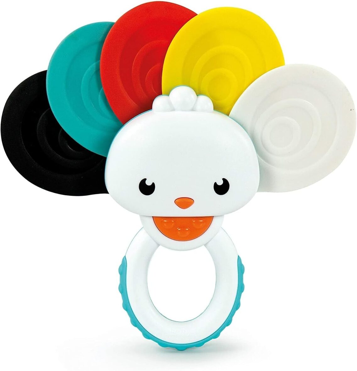 Baby Rainbow Peacock Rattle