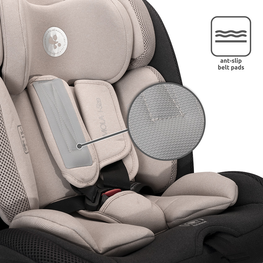 IMOLA i-Size 40-150 CM ISOFIX_Anti-slip cushioning on seat belts