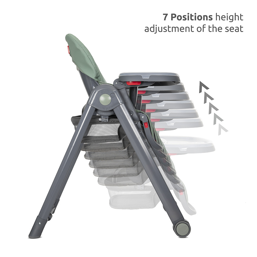 PARTY-7 positions height adjustment of the seat