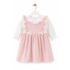 Pink Baby Girl Dress with Lace Frill Details
