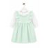 Mint Green Baby Girl Dress with Lace Frill Details