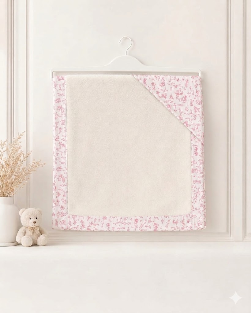 Luxury Hooded Baby Blanket – Pink
