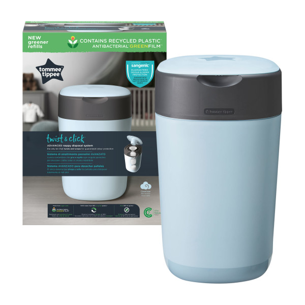 Tommee Tippee Twist and Click Nappy Bin – Blue