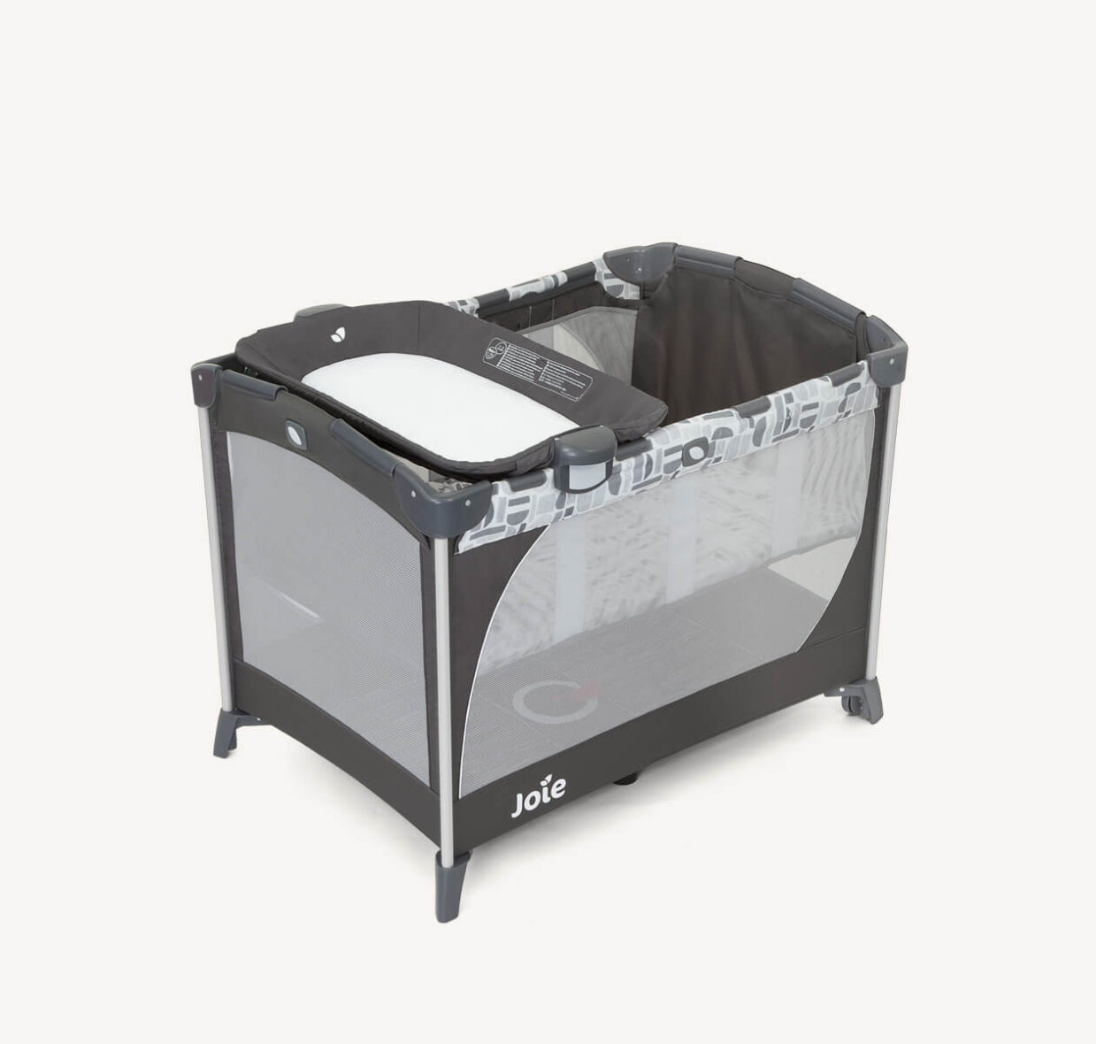 Joie Commuter Change Playard Logan – Foldable Travel Cot & Baby Playard with Changer