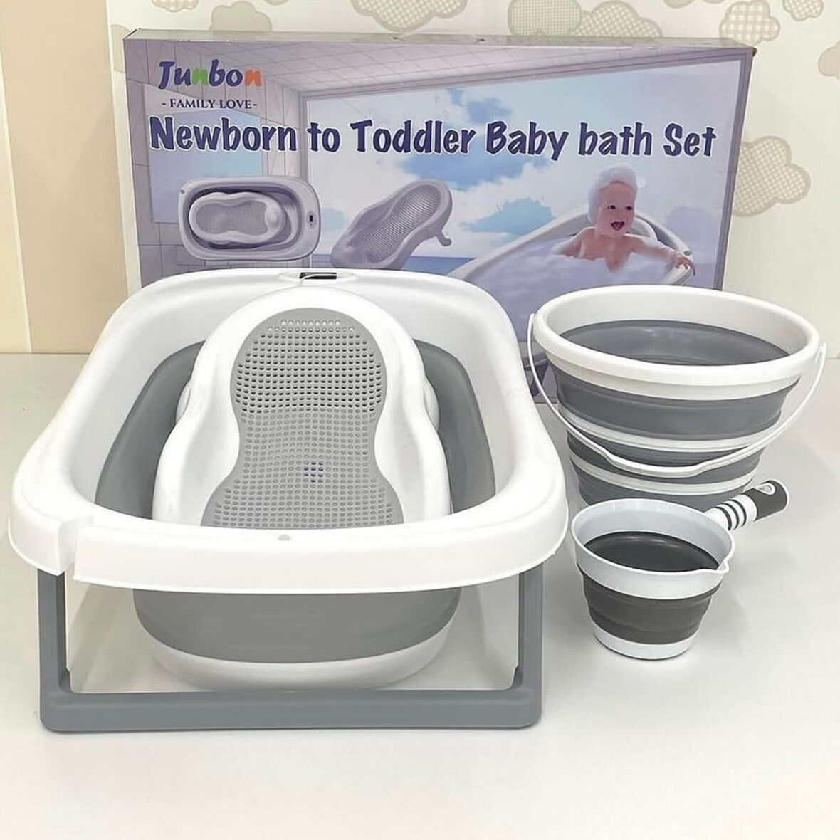 Junbon-Newborn-to-Toddler-BabyBath-Set-4-PCs2