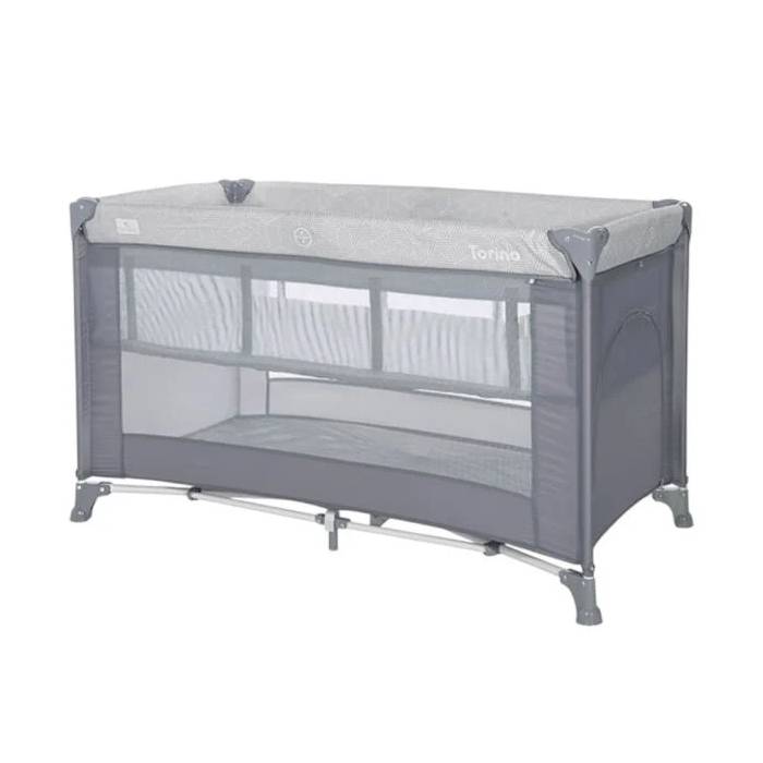 Lorelli Baby Cot TORINO 2 Layers – Grey